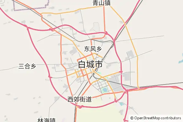 Mapa Baicheng