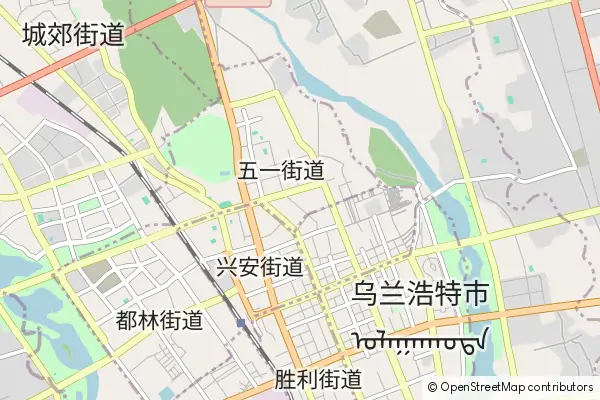 Mapa Hangjin Houqi