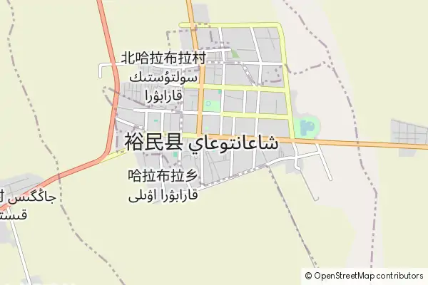 Mapa Yumin County