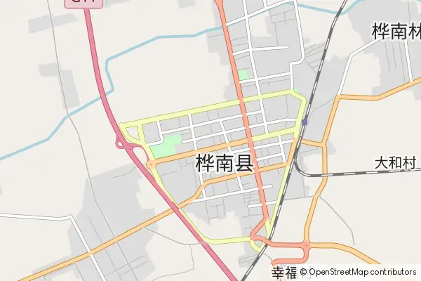 Mapa Huanan County