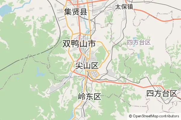 Mapa Shuangyashan