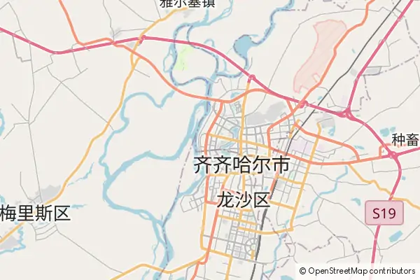 Mapa Qiqihar