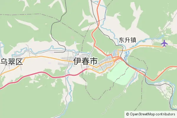 Mapa Yichun