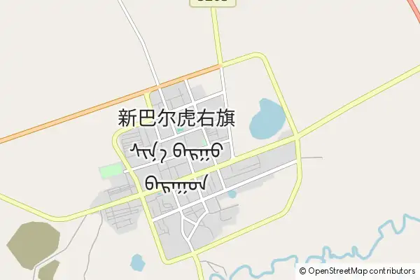 Mapa Xinba'erhuyou Qi