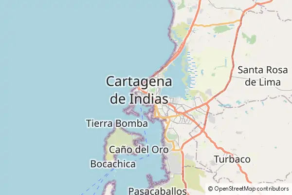 Mapa Cartagena de Indias