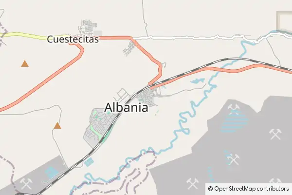 Mapa Albania