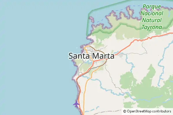 Mapa Santa Marta