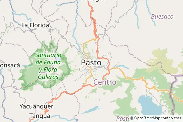 Mapa: Pasto • © OpenStreetMap contributors Mapa Pasto