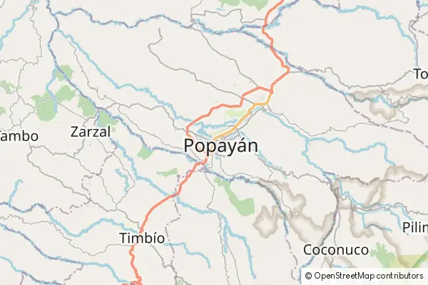Mapa Popayán