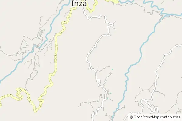 Mapa Inzá