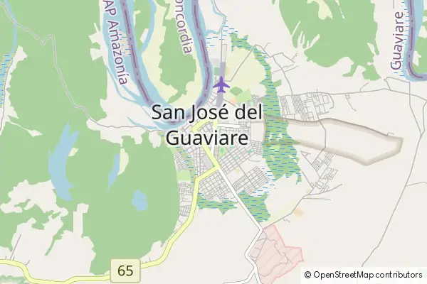 Mapa San José del Guaviare