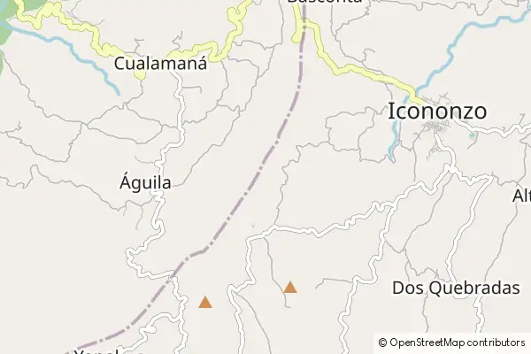 Mapa Icononzo