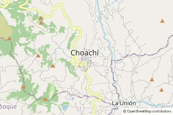 Mapa Choachí