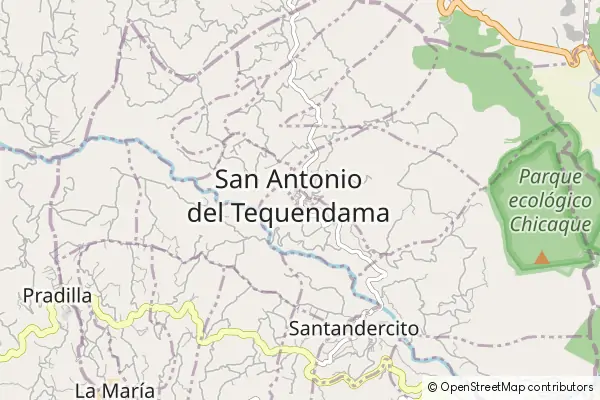 Mapa San Antonio del Tequendama