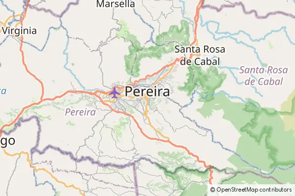 Mapa: Pereira • © OpenStreetMap contributors Mapa Pereira