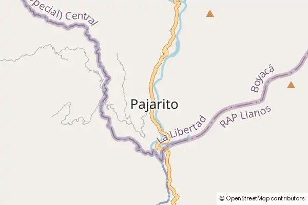 Mapa Pajarito