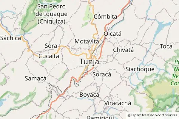 Mapa Tunja