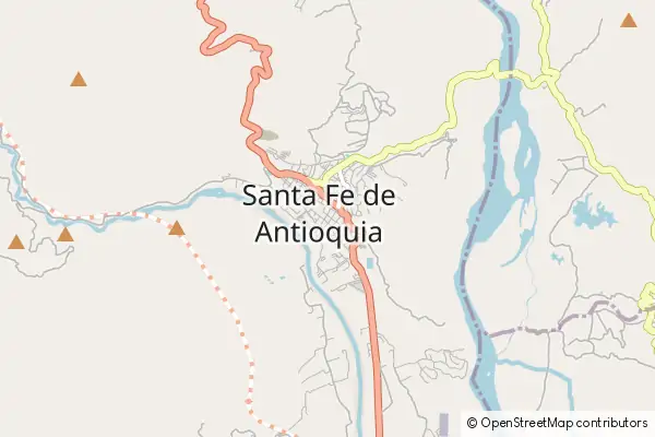 Mapa Santa Fe de Antioquia