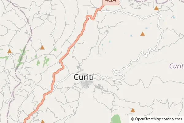 Mapa Curití