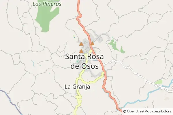 Mapa Santa Rosa de Osos