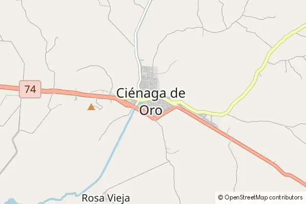 Mapa Ciénaga de Oro