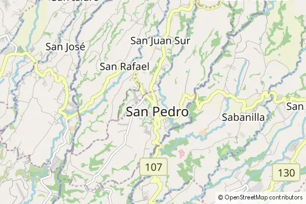 Mapa San Pedro de Poas