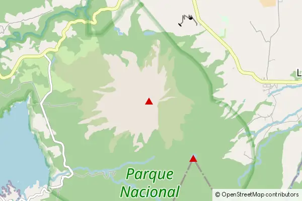 Mapa Park Narodowy Arenal Volcano