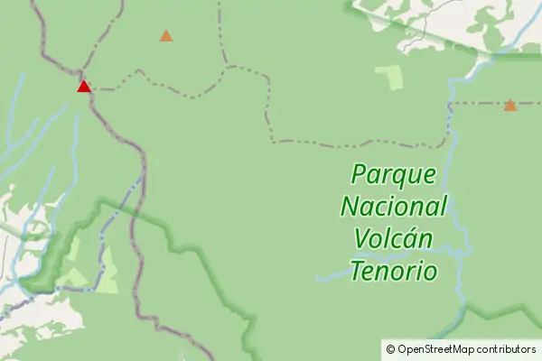 Mapa Park Narodowy Tenorio Volcano