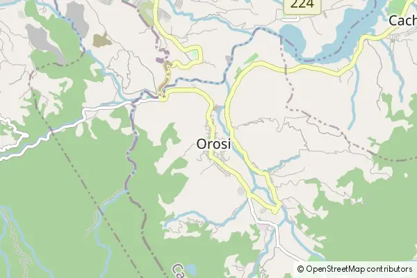 Mapa Orosí