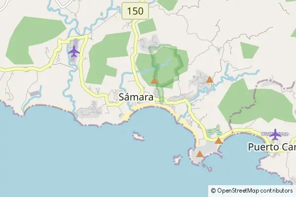 Mapa Playa Sámara