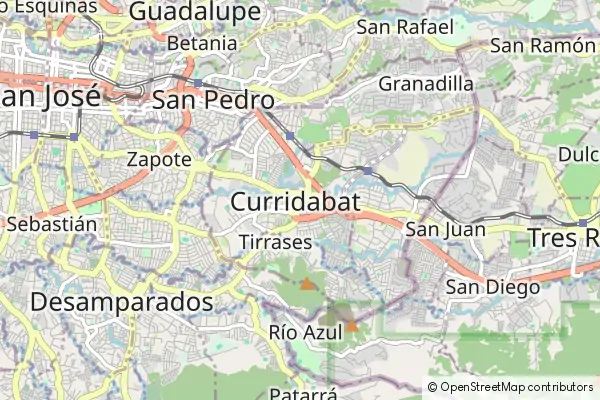 Mapa Curridabat