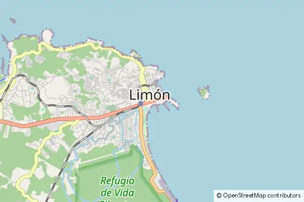 Mapa Barra del Colorado Wildlife Refuge