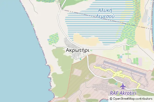 Mapa Akrotiri