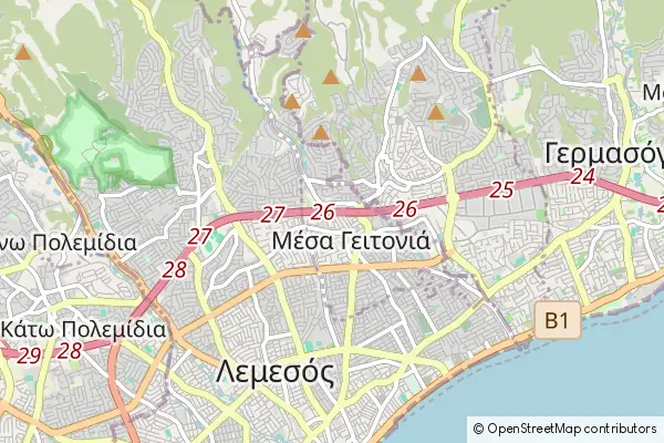 Mapa Mésa Geitoniá