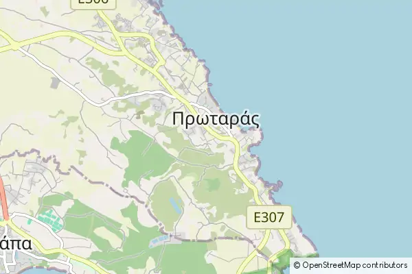 Mapa Protaras