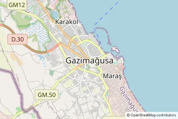 Mapa Famagusta