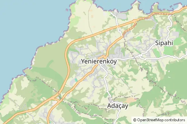 Mapa Yeni Erenkoy