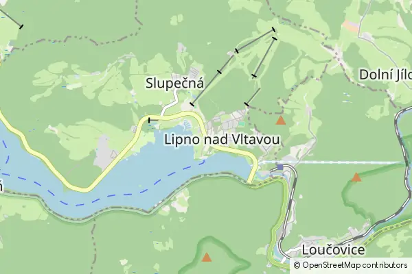 Mapa Lipno nad Vltavou