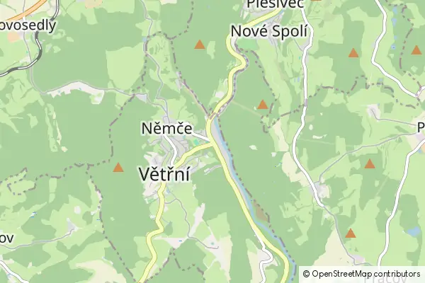 Mapa Větřní