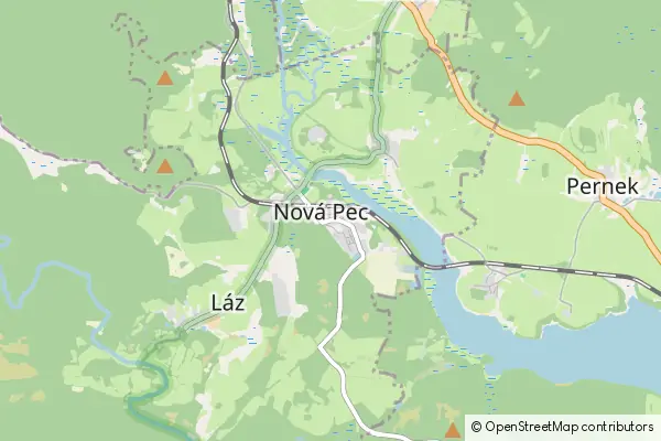 Mapa Nová Pec