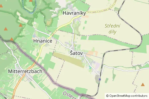 Mapa Šatov