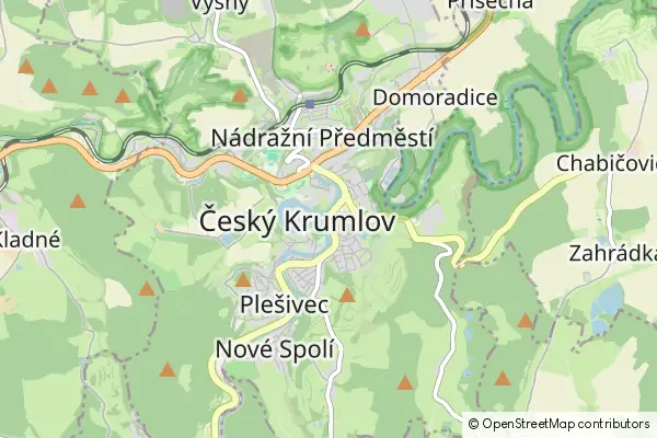 Mapa Český Krumlov