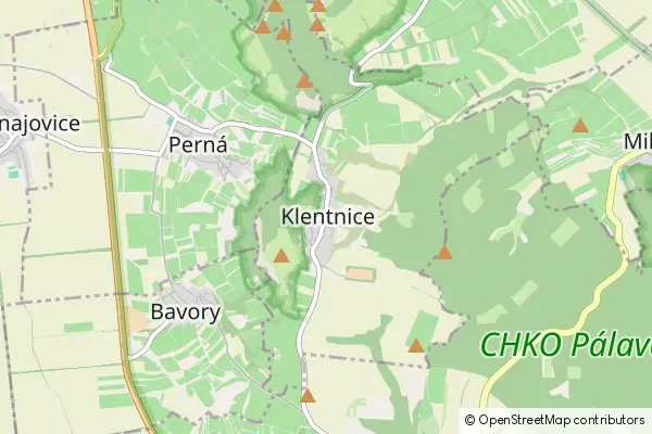 Mapa Klentnice