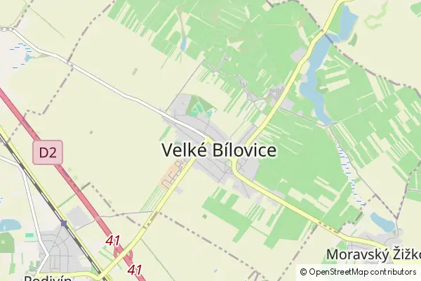 Mapa Velké Bílovice