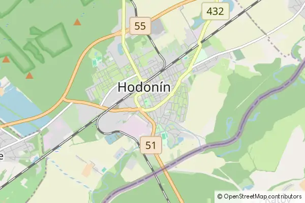 Mapa Hodonín