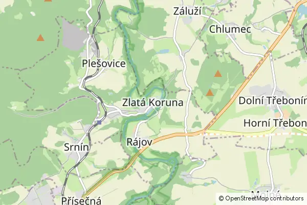 Mapa Zlatá Koruna