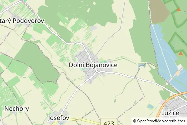 Mapa Dolní Bojanovice