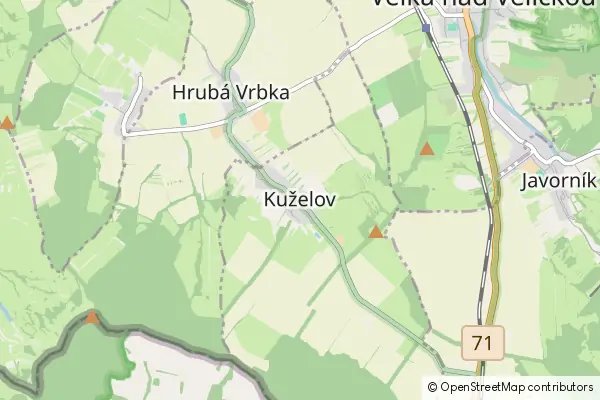 Mapa Kuželov