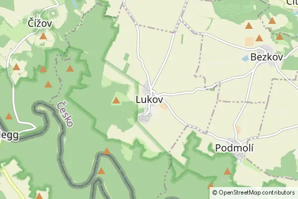 Mapa Lukov