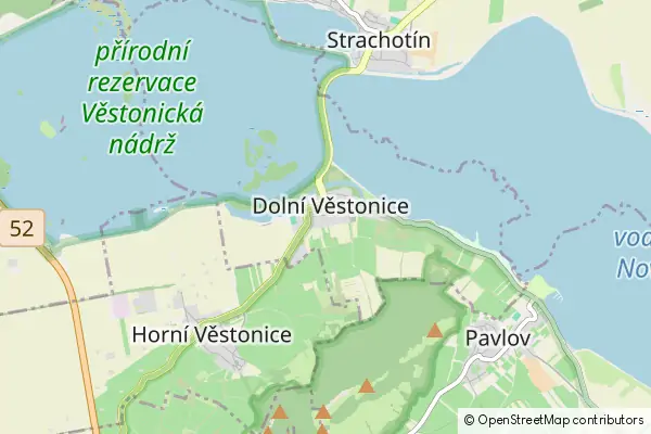 Mapa Dolní Věstonice